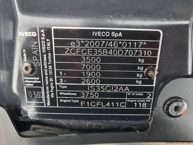  Iveco Daily 35C16 3.0D Koelkoffer -18C Laadklep Xario...
