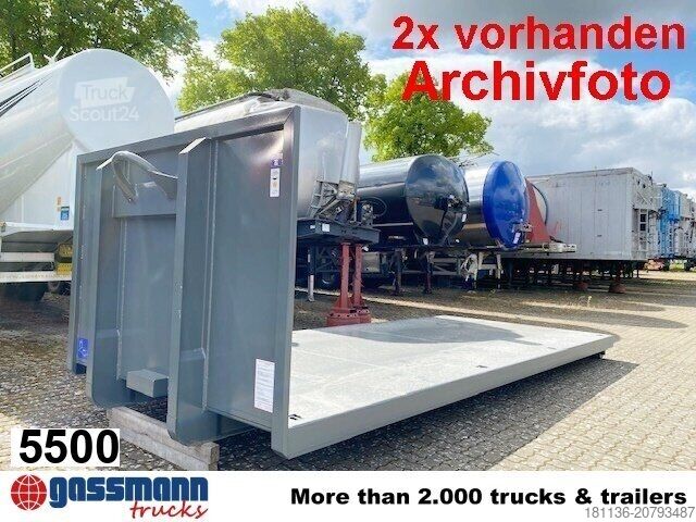 Ruloninis konteineris Abrollplattform 5.500mm, 2x vorhanden