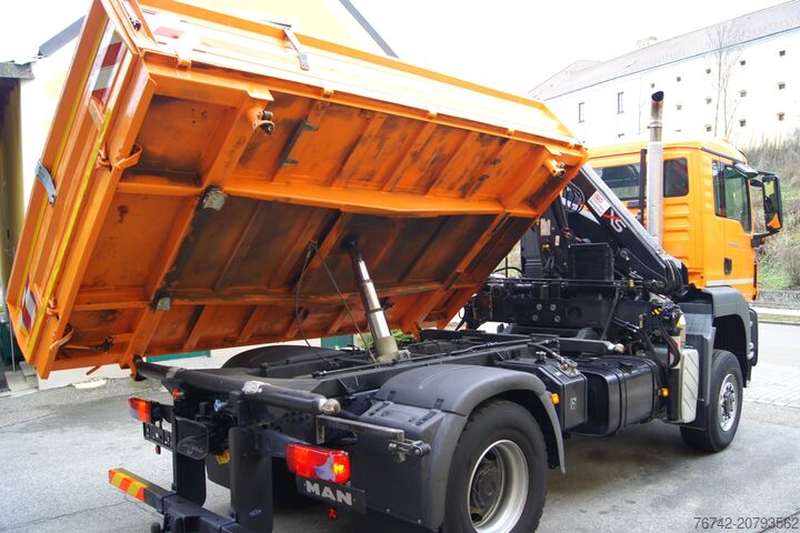 Krautuvas sumontuotas ant sunkvežimio MAN TGS 18.320 BL 4x4 /HIAB 088 B-2/ Winterdienst