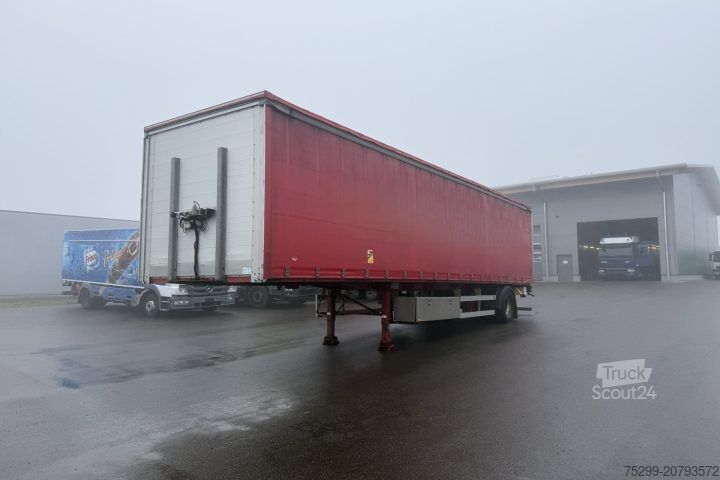 Atvira puspriekabė su tentu SA 20 Plane / HB / Swiss-Vehicle