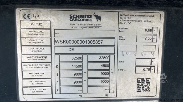 Kiper prikolica Schmitz Cargobull SGF S2