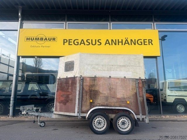 Zirgu pārvadāšanas piekabe BÖCKMANN ABL 2 Pferdeanhänger Holz/ Plane 2t.