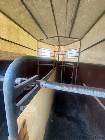 Zirgu pārvadāšanas piekabe BÖCKMANN ABL 2 Pferdeanhänger Holz/ Plane 2t.