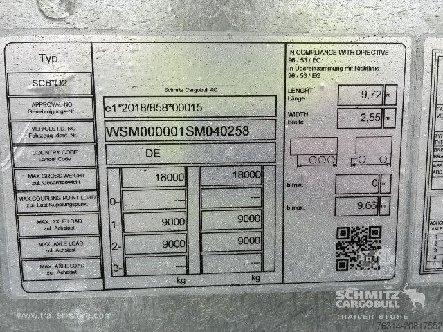 Wissellaadbak-oplegger Schmitz Cargobull Anhänger Wechselfahrgestell Standard