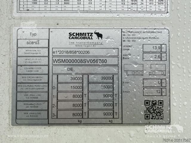 Рефрижераторный полуприцеп Schmitz Cargobull Tiefkühler Standard Doppelstock Trennwand