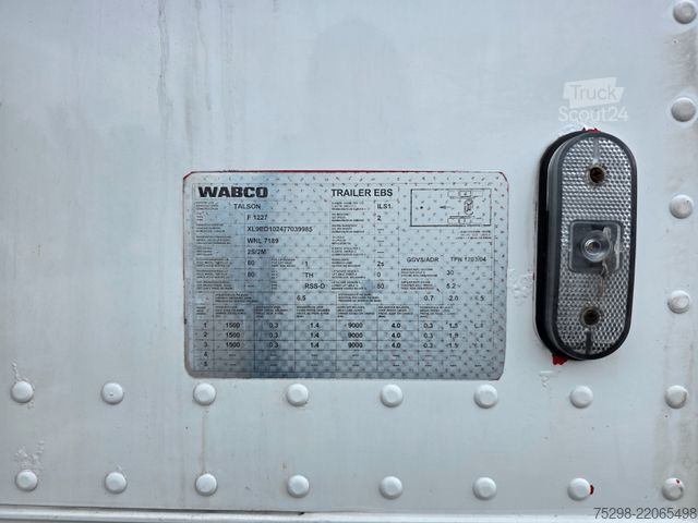 Kühlauflieger TALSON F 1227 / Lift / Thermo K. /Rollerbett/AIRFREIGHT