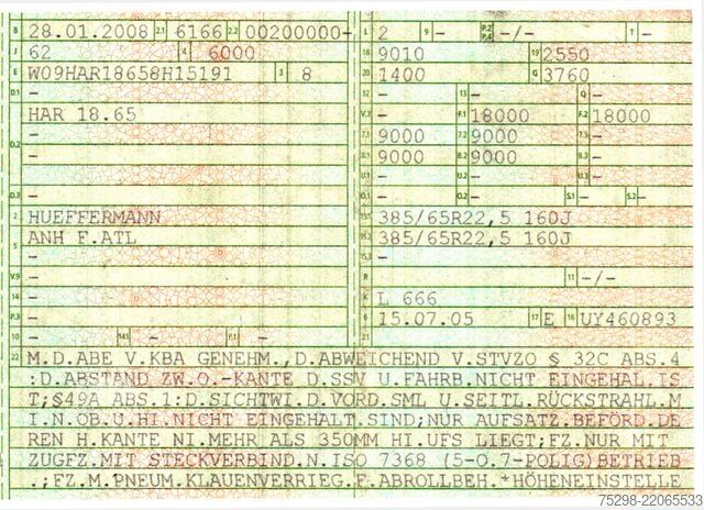 Рол-оф трейлер HÜFFERMANN HAR 18.65