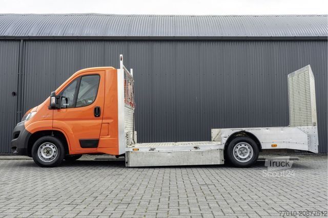 Car carrier van FIAT Ducato Open laadbak met oprijplaat | 131PK | Eur