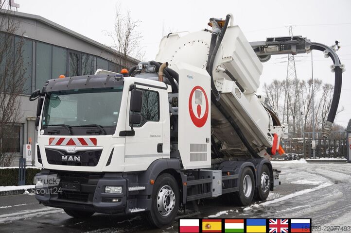 Abwasserreiniger MAN TGM 26.340 E6 / RIVARD sewage cleaner 11
