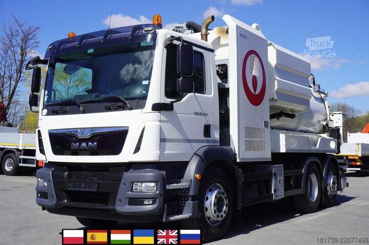 Abwasserreiniger MAN TGM 26.340 E6 / RIVARD sewage cleaner 11