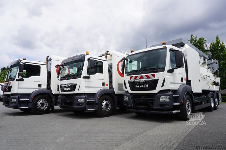 Güllefass MAN TGS 26.360 E6 / RIVARD sewage cleaner