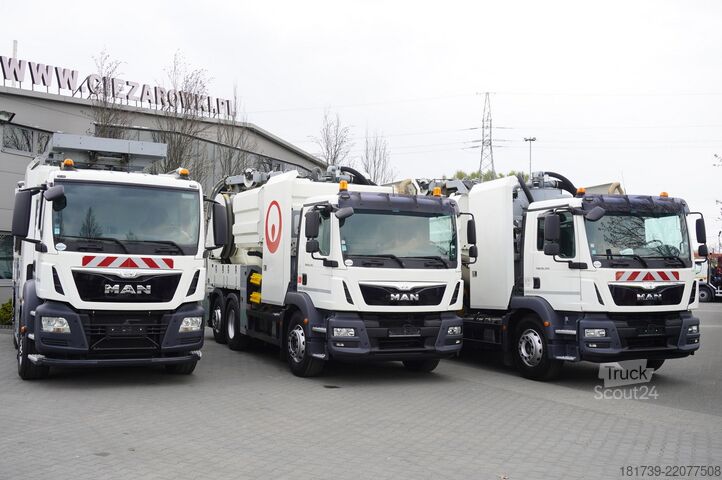 Güllefass MAN TGS 26.360 E6 / RIVARD sewage cleaner