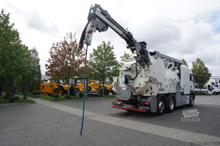 Güllefass MAN TGS 26.360 E6 / RIVARD sewage cleaner