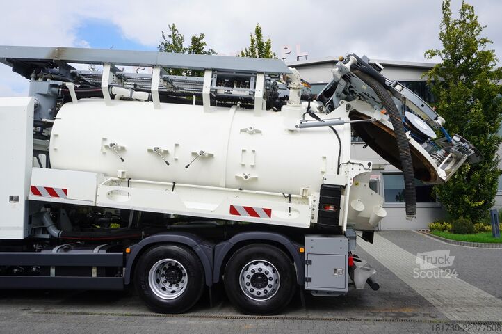 Güllefass MAN TGS 26.360 E6 / RIVARD sewage cleaner