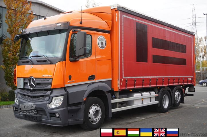 Brezents Mercedes-Benz Actros 2545 6×2 MP5 / FULL ADR / Curtain