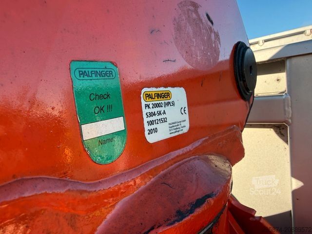 Camion benne MAN TGS 28.400 Kipper Kran Palfinger PK20002 FUNK