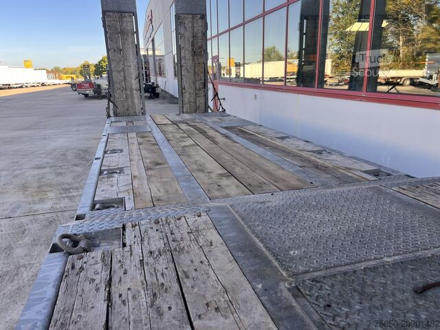 Alçak şasi römork Humbaur HTD 30  3 Achs Tiefladeranhänger, verzinkt