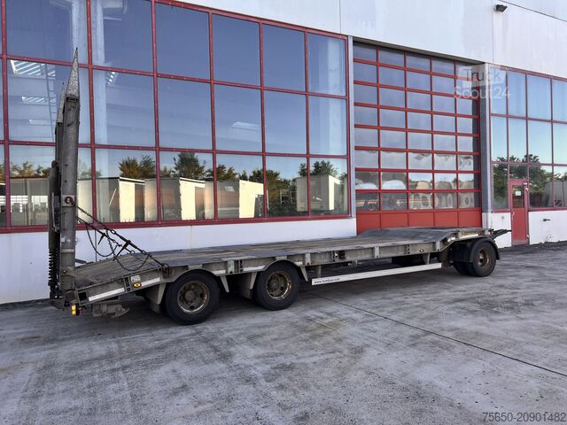 Alçak şasi römork Humbaur HTD 30  3 Achs Tiefladeranhänger, verzinkt