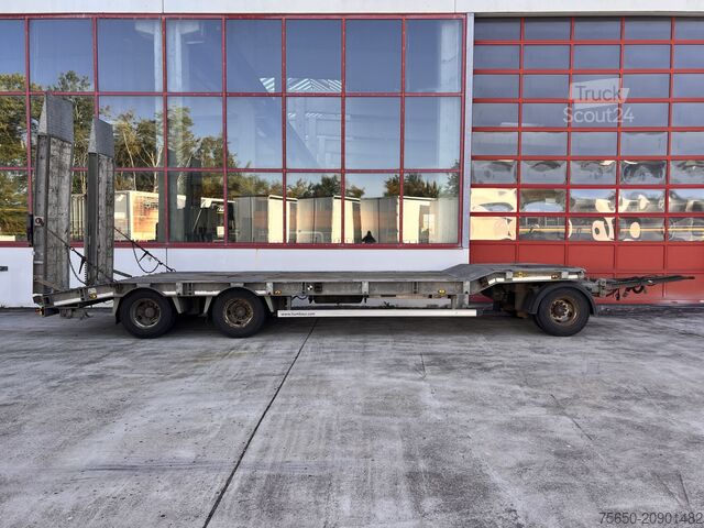 Alçak şasi römork Humbaur HTD 30 3 Achs Tiefladeranhänger, verzinkt