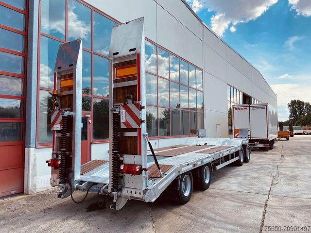 Low loader trailer Möslein T 4 VB F  4 Achs Tieflader- Anhänger, Neufahrzeug