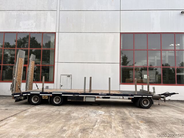 Remorque porte-engins surbaissée Müller Mitteltal D3  3 Achs Tieflader 9 m, Verzinkt, Wenig Benutzt