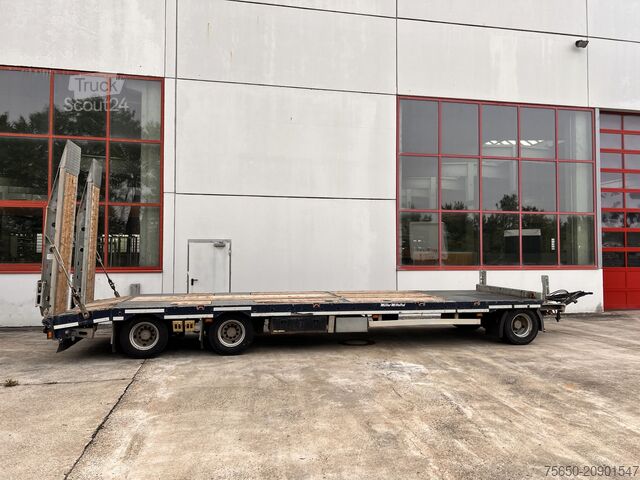 Remorque porte-engins surbaissée Müller Mitteltal D3 3 Achs Tieflader 9 m, Verzinkt, Wenig Benutzt