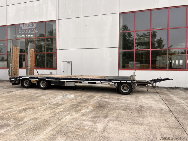 Remorque porte-engins surbaissée Müller Mitteltal D3 3 Achs Tieflader 9 m, Verzinkt, Wenig Benutzt