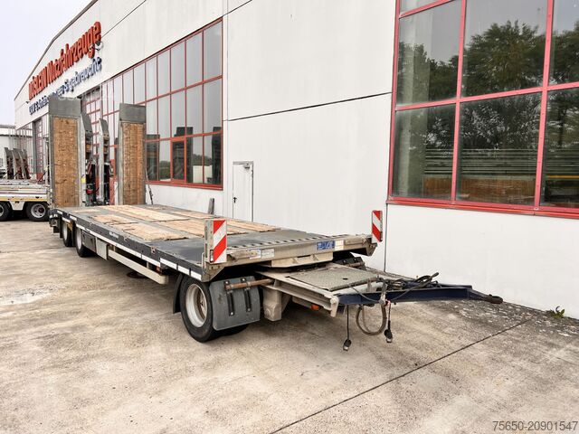 Remorque porte-engins surbaissée Müller Mitteltal D3  3 Achs Tieflader 9 m, Verzinkt, Wenig Benutzt