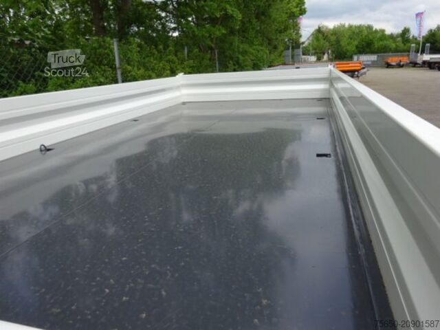 Ανατρεπόμενο ρυμουλκούμενο Möslein TTD 11 Weiß neuer Tandem 3- Seitenkipper Tieflader-- Neufahrzeug --