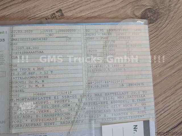 Стандартен влекач MAN TGX 18.510 / Kompressor + Hydraulik / Alcoa