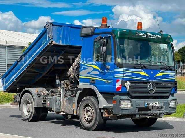 Тристранен самосвал MERCEDES-BENZ Actros 1844 / EPS / Meiller / Kran mit FUNK