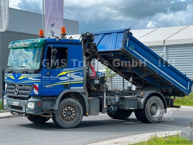 Тристранен самосвал MERCEDES-BENZ Actros 1844 / EPS / Meiller / Kran mit FUNK
