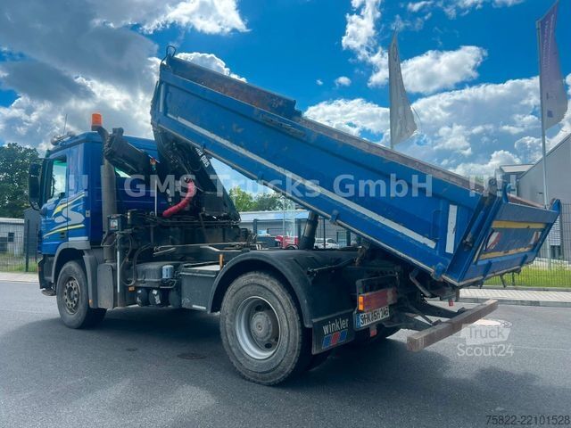 Тристранен самосвал MERCEDES-BENZ Actros 1844 / EPS / Meiller / Kran mit FUNK