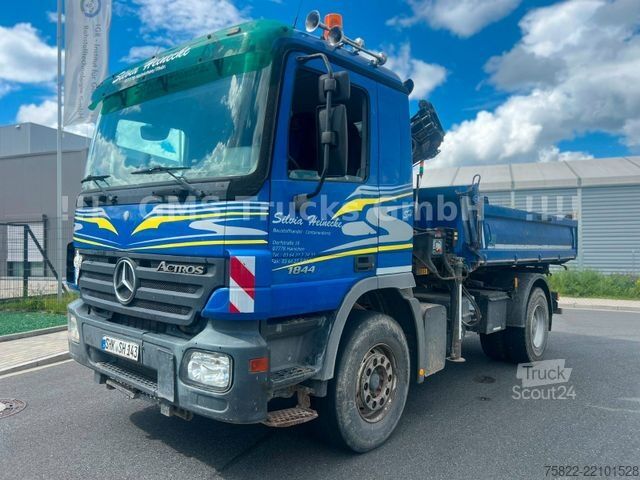 Тристранен самосвал MERCEDES-BENZ Actros 1844 / EPS / Meiller / Kran mit FUNK