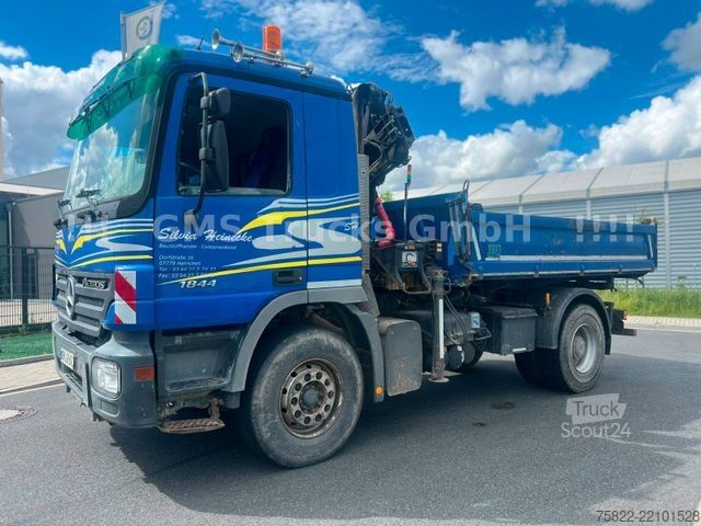 Тристранен самосвал MERCEDES-BENZ Actros 1844 / EPS / Meiller / Kran mit FUNK