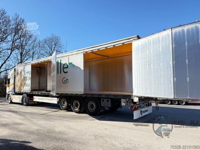 Ημιρυμουλκούμενο με κινούμενο δάπεδο PEISCHL 90³ Schubboden mit Seitentüren Trennwand Liftach