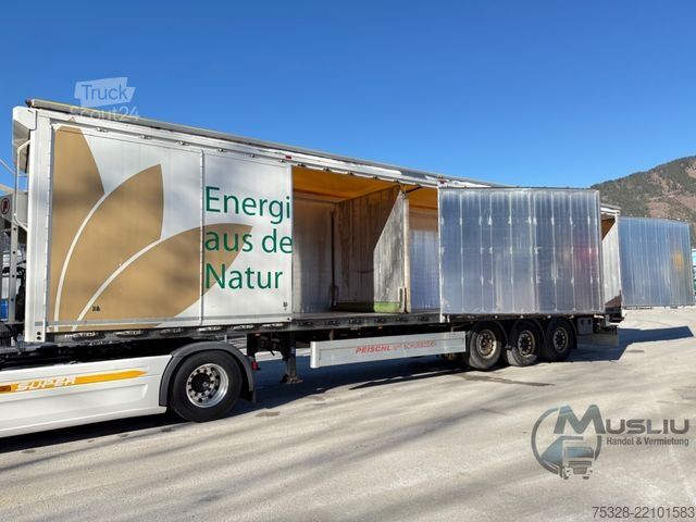 Ημιρυμουλκούμενο με κινούμενο δάπεδο PEISCHL 90³ Schubboden mit Seitentüren Trennwand Liftach
