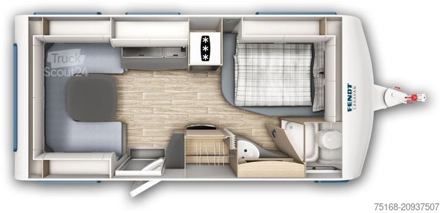 Caravan FENDT Bianco Selection 465 SFB Modell 2025 / 1800 Kg /