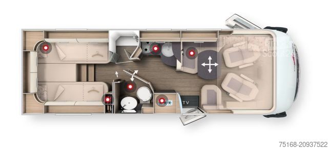 Autorulotă integrată CARTHAGO C2-tourer I 147 RB-LE "L" comfort 4.2t Modell 20