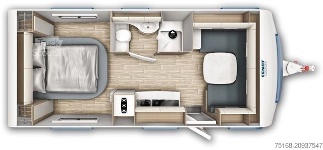Rulotă FENDT Tendenza 560 SFDW Modell 2025 / 2000 Kg / Cannes