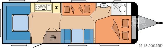Husvagn HOBBY Prestige 720 UKFe Abverkauf / 2500 kg