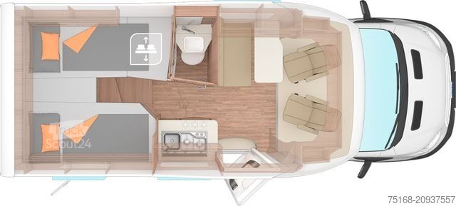 Teilintegriertes Wohnmobil WEINSBERG CaraLoft 600 MEG Modell 2025 / Automatik 165 PS