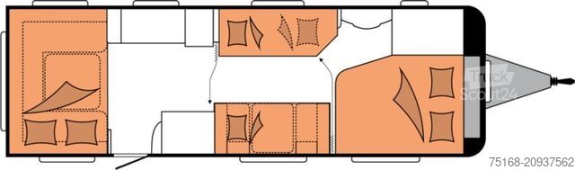 Husvagn HOBBY Prestige 720 UKFe Abverkauf / 2500 kg