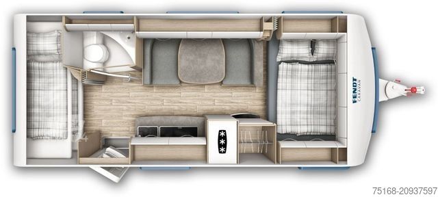 Caravan FENDT Bianco Selection 515 SKM Modell 2026 / 2000 kg /