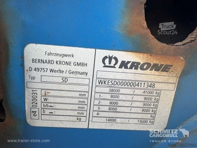 Semi-remorque Krone Containerfahrgestell Standard