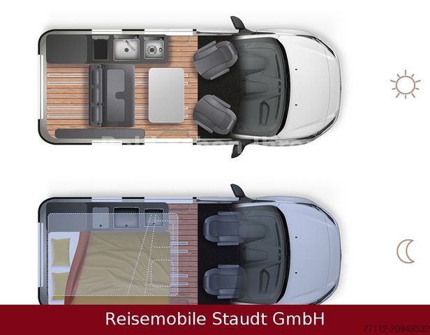 Husbil DREAMER City Camp 6 Sitzpl, Auto., 170 PS, Navi,