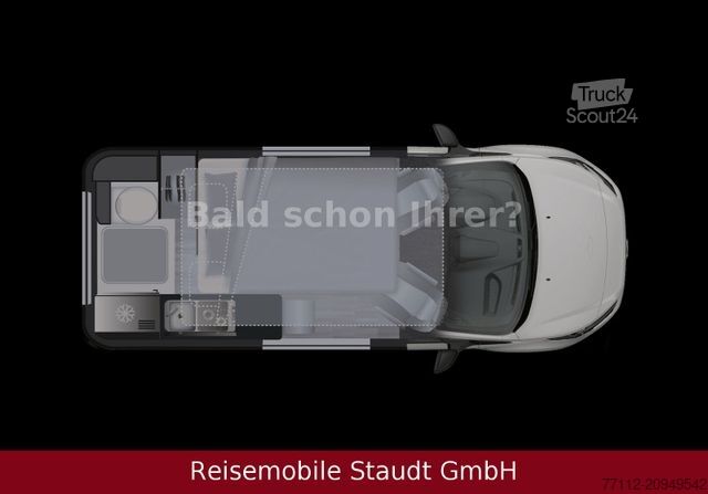 Husvagn/husbil DREAMER CapLand mit WC und Dusche ReisemobilKomfort