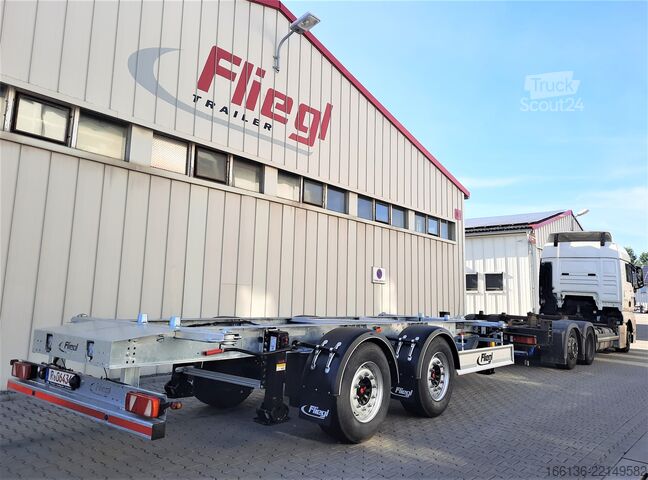Rimorchio con telaio Fliegl Tandem-Wechselanhänger TWP 180 Maxi-L