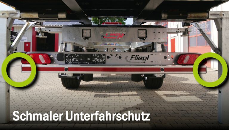 Rimorchio con telaio Fliegl Tandem-Wechselanhänger TWP 180 Maxi-L