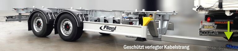 Rimorchio con telaio Fliegl Tandem-Wechselanhänger TWP 180 Maxi-L